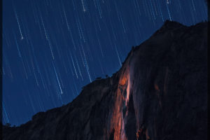 Horse Tail Falls under the stars